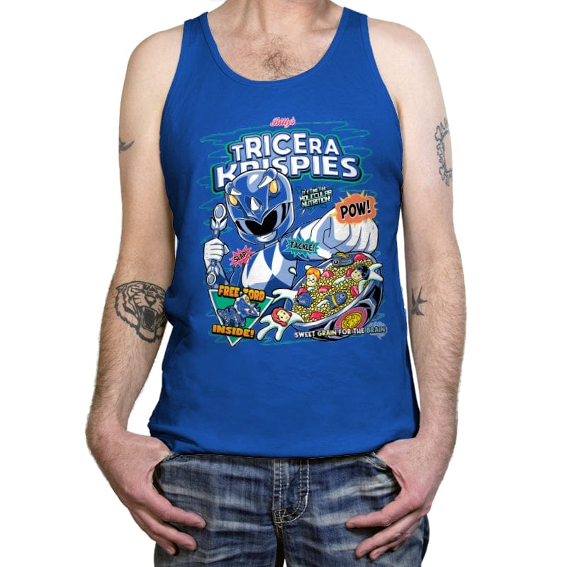 Tricera Krispies - Tanktop Tanktop RIPT Apparel X-Small / True Royal