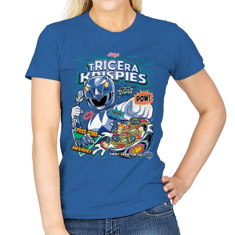 Tricera Krispies - Womens T-Shirts RIPT Apparel Small / Royal