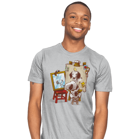 Triple Beagle Portrait - Mens T-Shirts RIPT Apparel