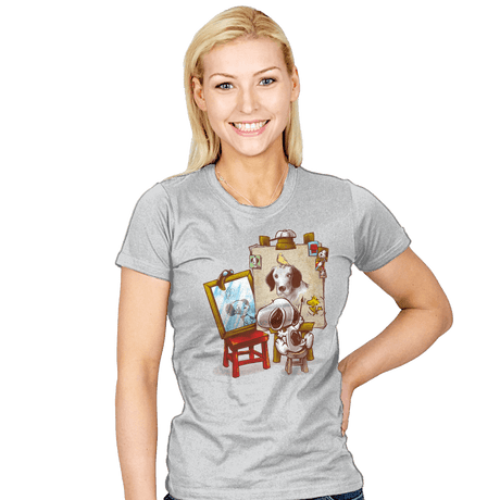 Triple Beagle Portrait - Womens T-Shirts RIPT Apparel