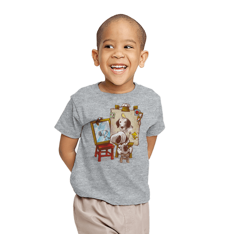 Triple Beagle Portrait - Youth T-Shirts RIPT Apparel