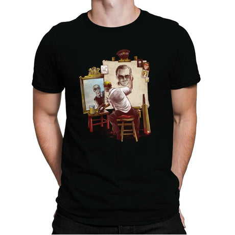 Triple Cornetto Portrait - Art Attack - Mens Premium T-Shirts RIPT Apparel Small / Black