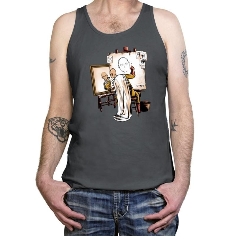 Triple Saitama - Tanktop Tanktop RIPT Apparel X-Small / Asphalt