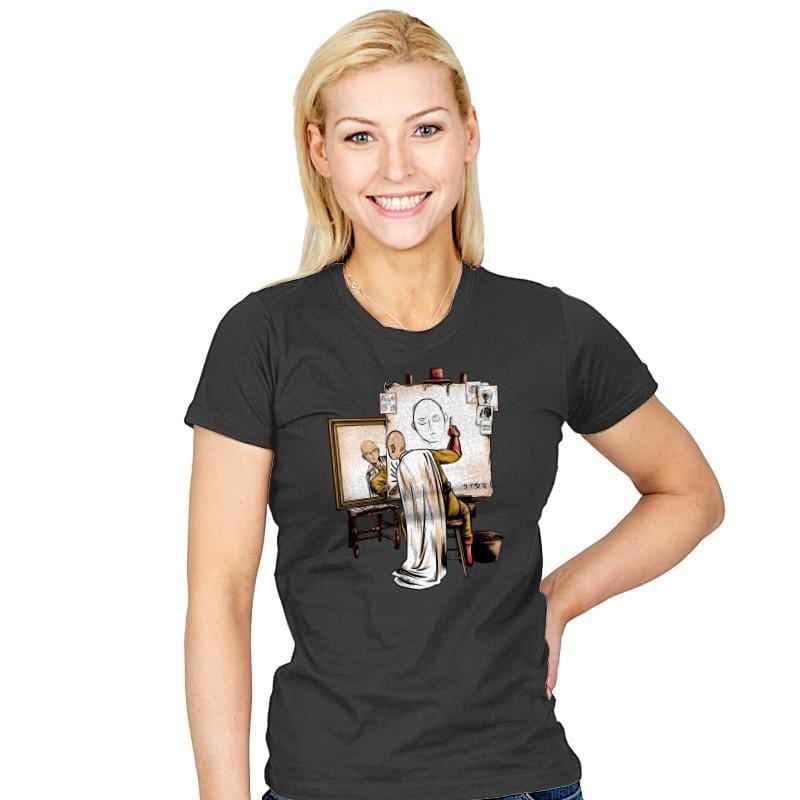 Triple Saitama - Womens T-Shirts RIPT Apparel Small / Charcoal