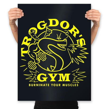 Trog's Gym - Prints Posters RIPT Apparel 18x24 / Black