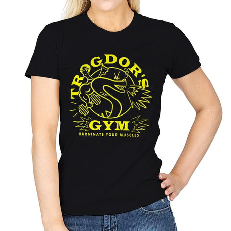 Trog's Gym - Womens T-Shirts RIPT Apparel Small / Black