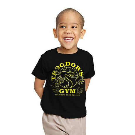 Trog's Gym - Youth T-Shirts RIPT Apparel X-small / Black