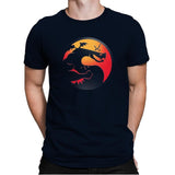 Trogdor Kombat - Best Seller - Mens Premium T-Shirts RIPT Apparel Small / Midnight Navy