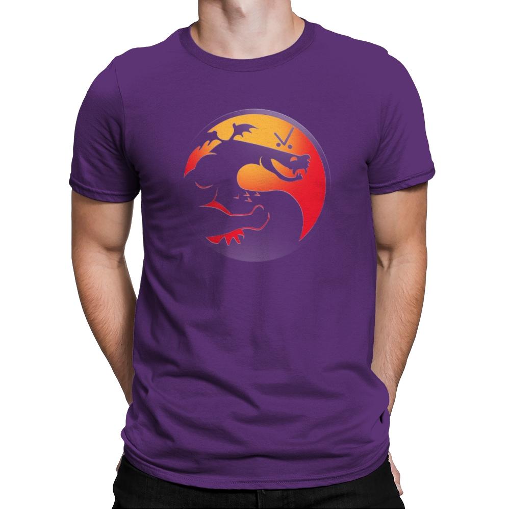 Trogdor Kombat - Best Seller - Mens Premium T-Shirts RIPT Apparel Small / Purple Rush
