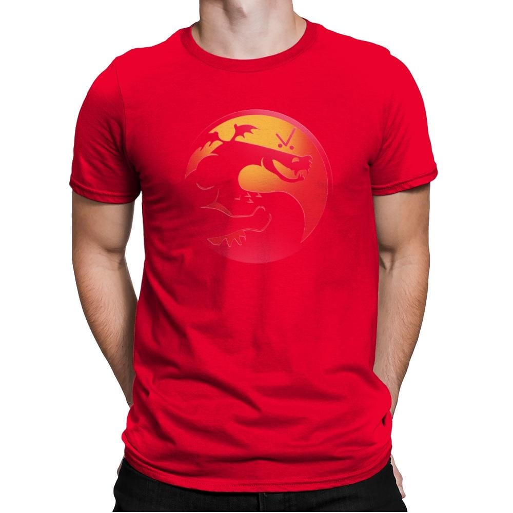 Trogdor Kombat - Best Seller - Mens Premium T-Shirts RIPT Apparel Small / Red