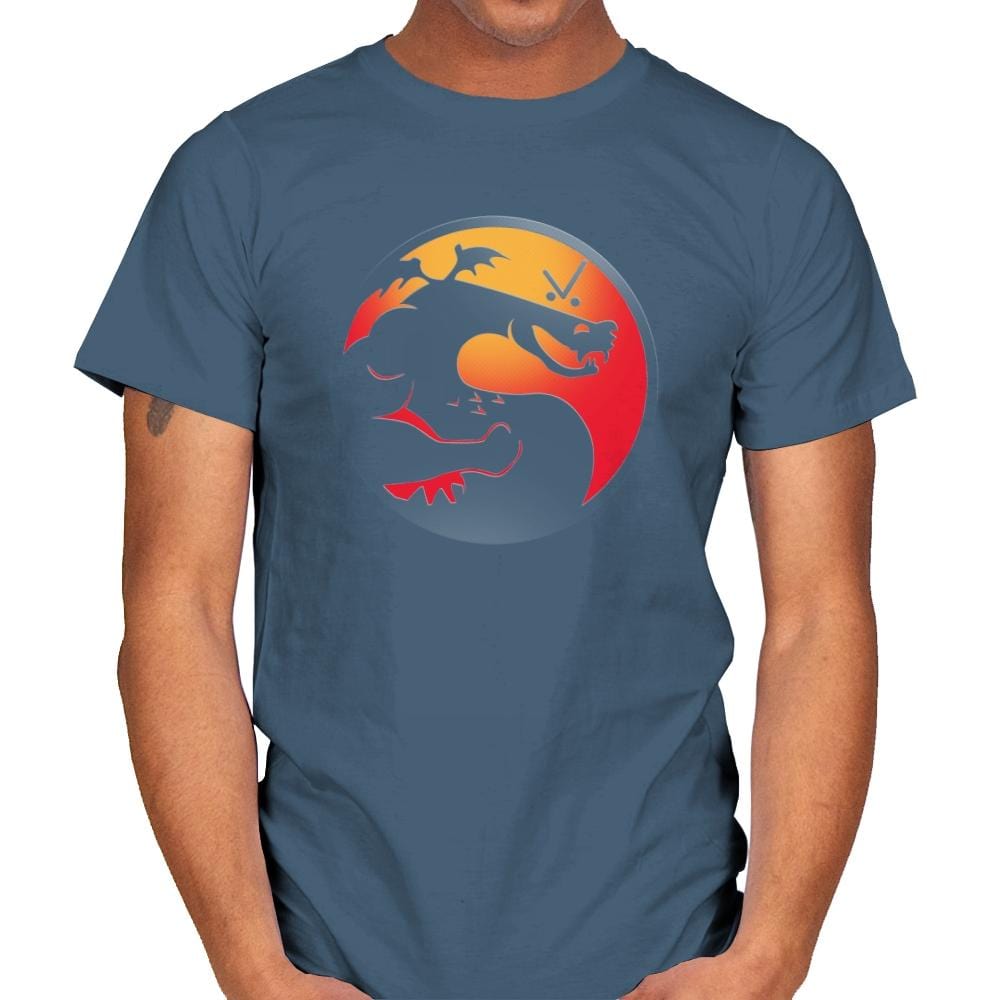 Trogdor Kombat - Best Seller - Mens T-Shirts RIPT Apparel Small / Indigo Blue