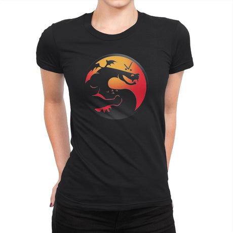 Trogdor Kombat - Best Seller - Womens Premium T-Shirts RIPT Apparel Small / Black