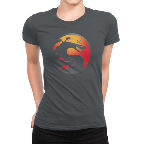 Trogdor Kombat - Best Seller - Womens Premium T-Shirts RIPT Apparel Small / Heavy Metal