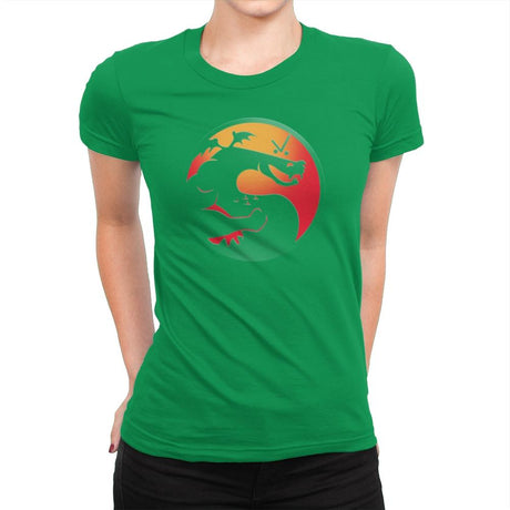 Trogdor Kombat - Best Seller - Womens Premium T-Shirts RIPT Apparel Small / Kelly Green