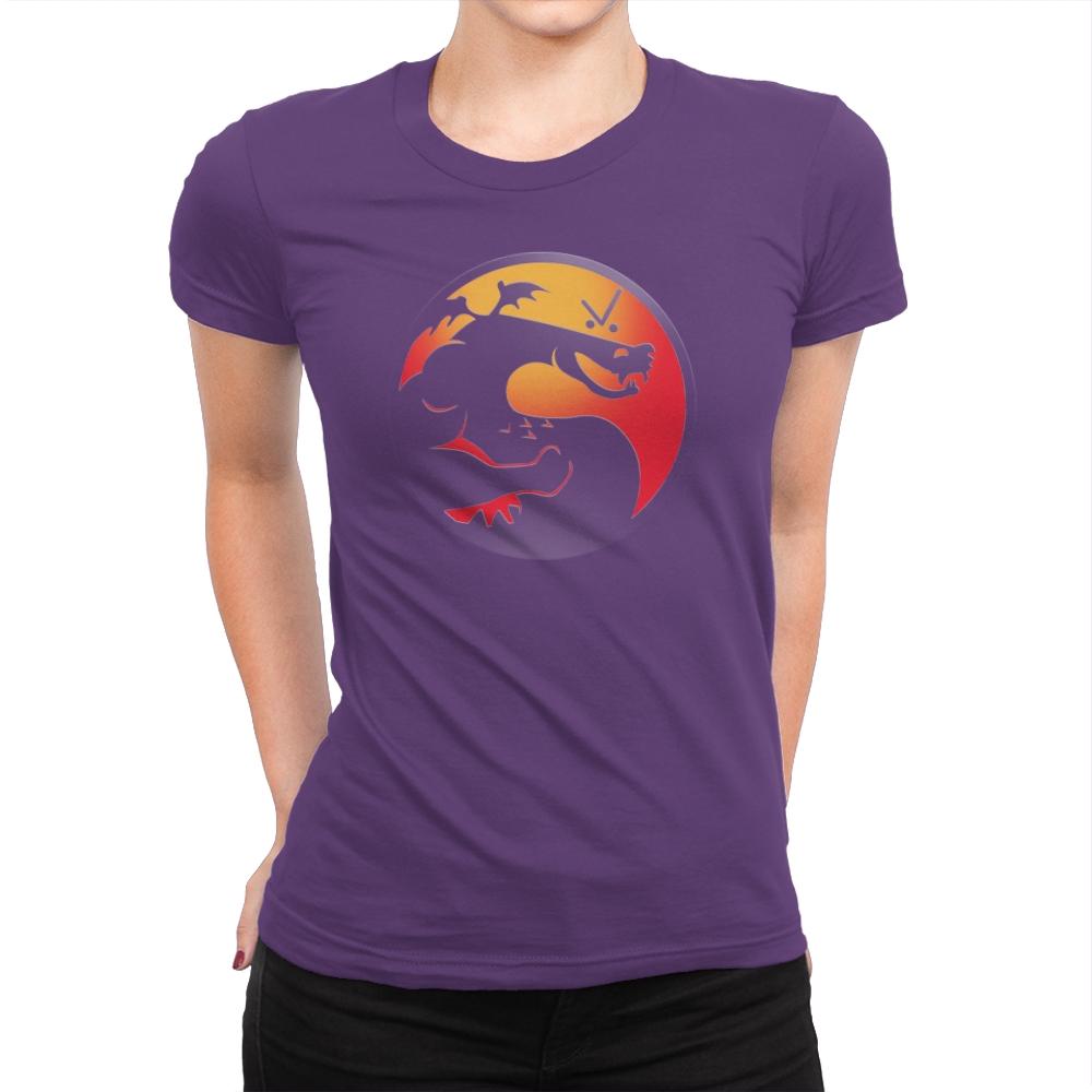 Trogdor Kombat - Best Seller - Womens Premium T-Shirts RIPT Apparel Small / Purple Rush