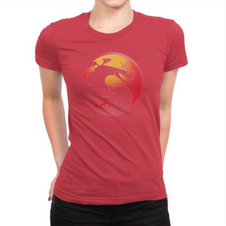 Trogdor Kombat - Best Seller - Womens Premium T-Shirts RIPT Apparel Small / Red