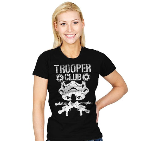 Trooper Club - Womens T-Shirts RIPT Apparel Small / Black