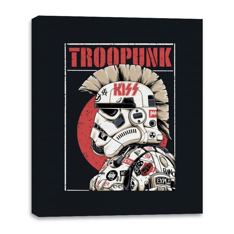 Troopunk - Canvas Wraps Canvas Wraps RIPT Apparel 16x20 / Black