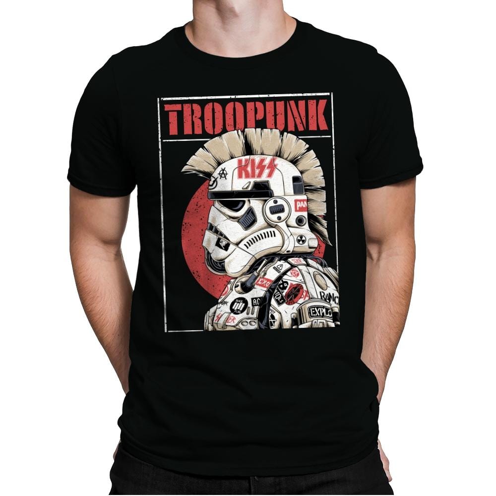 Troopunk - Mens Premium T-Shirts RIPT Apparel Small / Black