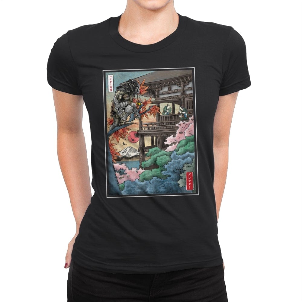 Trophy Hunter in Japan - Womens Premium T-Shirts RIPT Apparel Small / Black