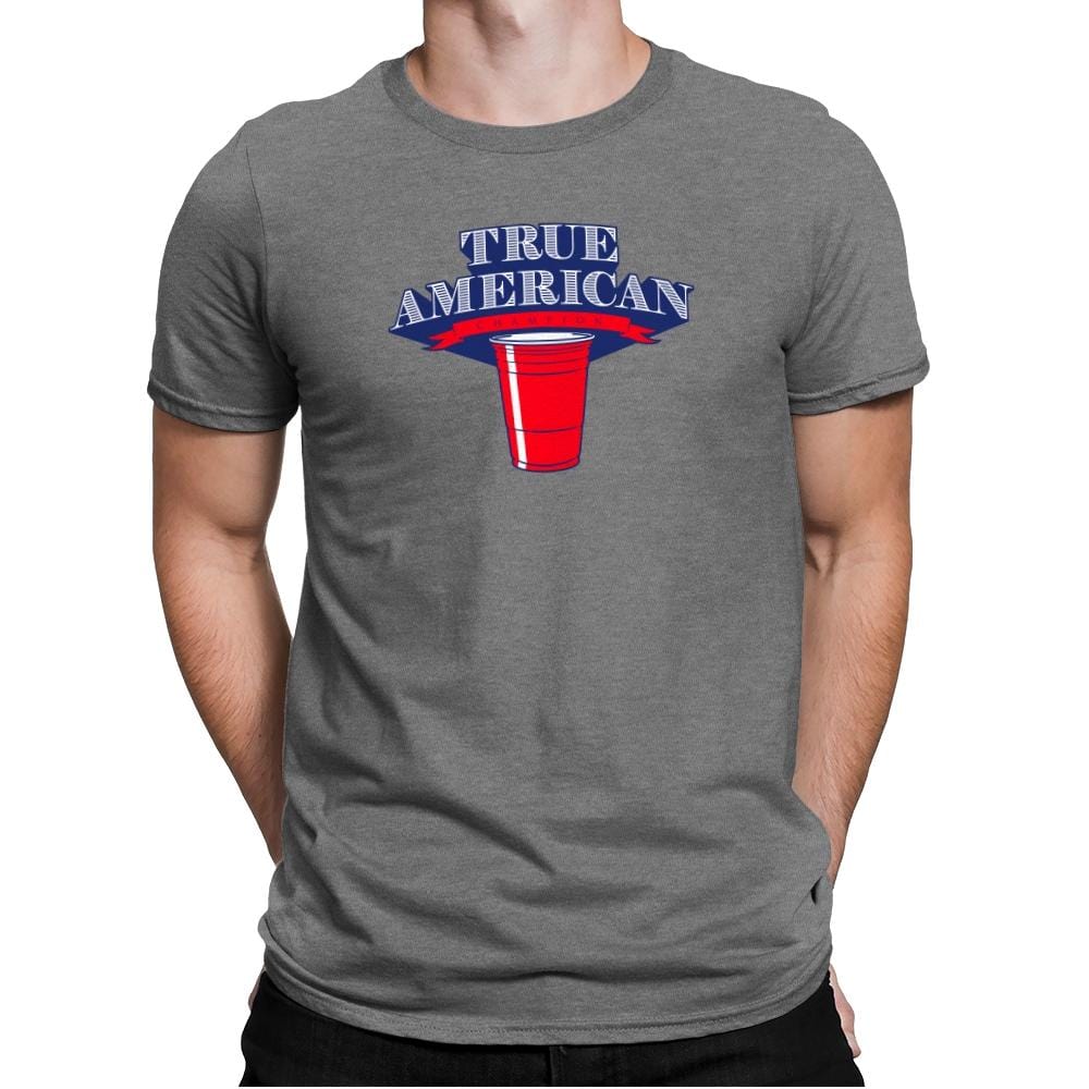 True American Champion - Star-Spangled - Mens Premium T-Shirts RIPT Apparel Small / Heather Grey