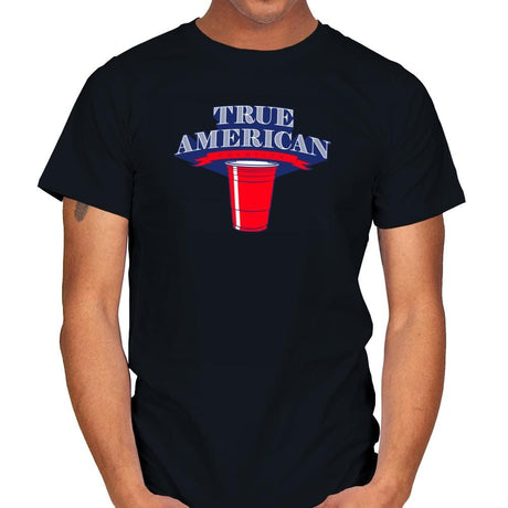True American Champion - Star-Spangled - Mens T-Shirts RIPT Apparel Small / Black