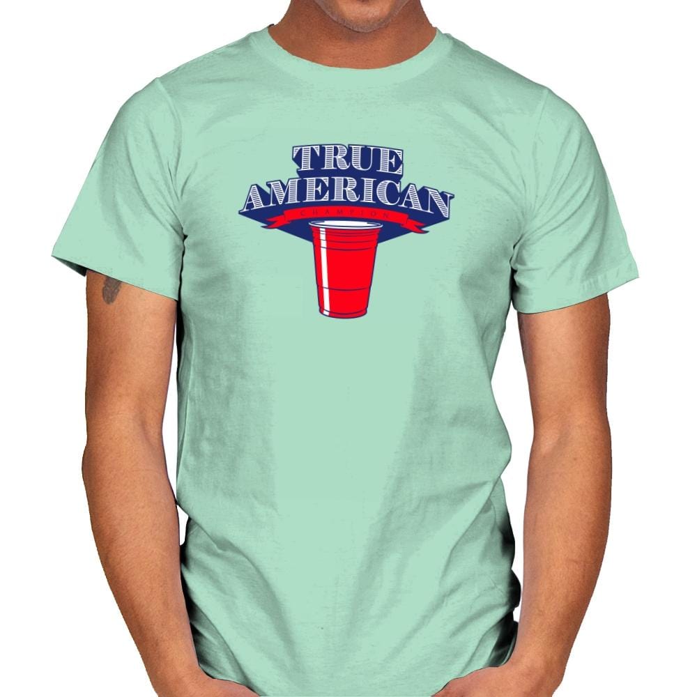 True American Champion - Star-Spangled - Mens T-Shirts RIPT Apparel Small / Mint Green