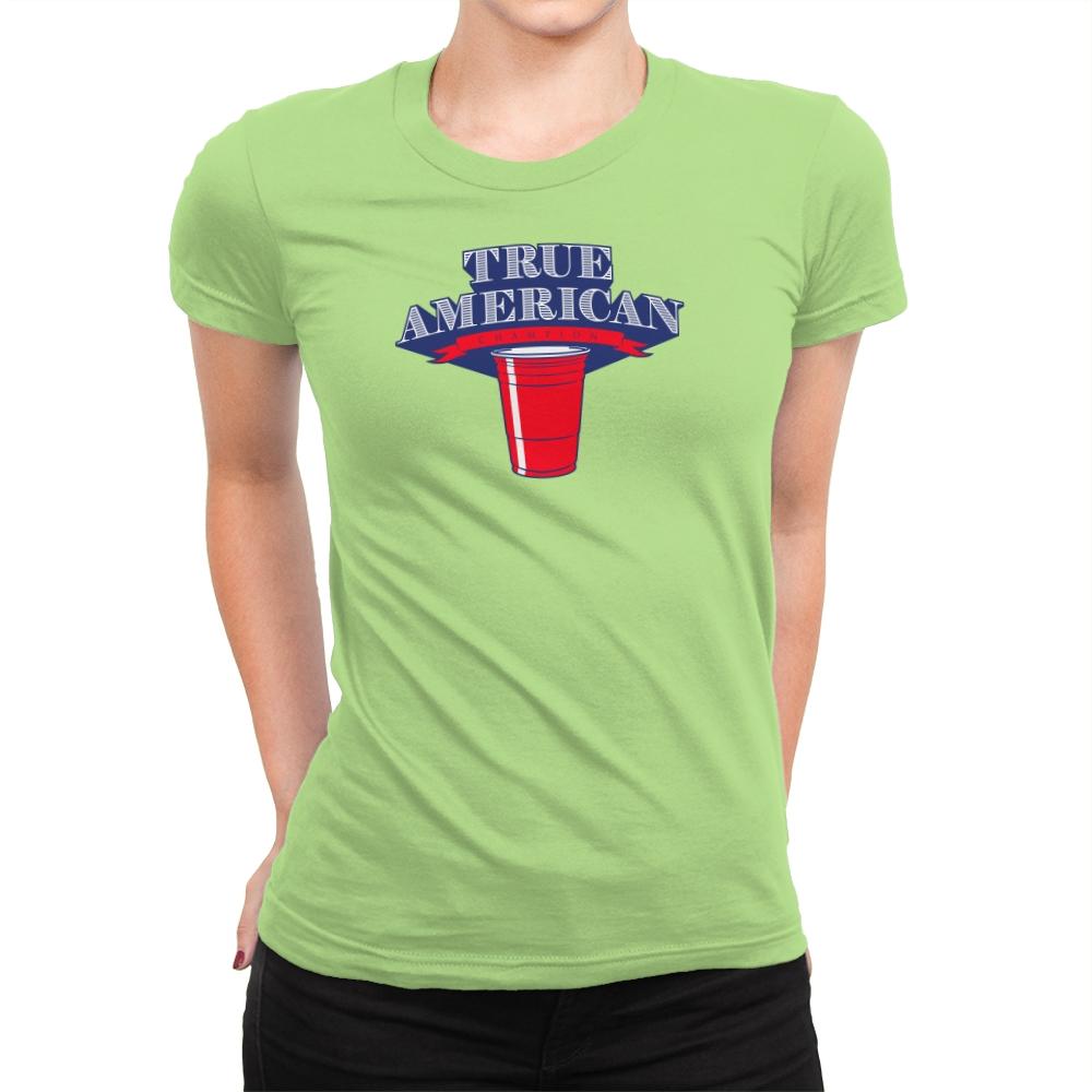 True American Champion - Star-Spangled - Womens Premium T-Shirts RIPT Apparel Small / Mint