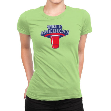 True American Champion - Star-Spangled - Womens Premium T-Shirts RIPT Apparel Small / Mint