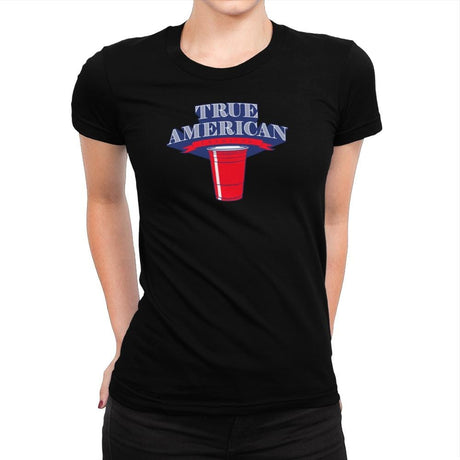 True American Champion - Star-Spangled - Womens Premium T-Shirts RIPT Apparel Small / Natural