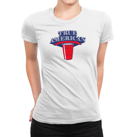 True American Champion - Star-Spangled - Womens Premium T-Shirts RIPT Apparel Small / White