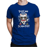 Trust a scientist cat - Mens Premium T-Shirts RIPT Apparel Small / Royal