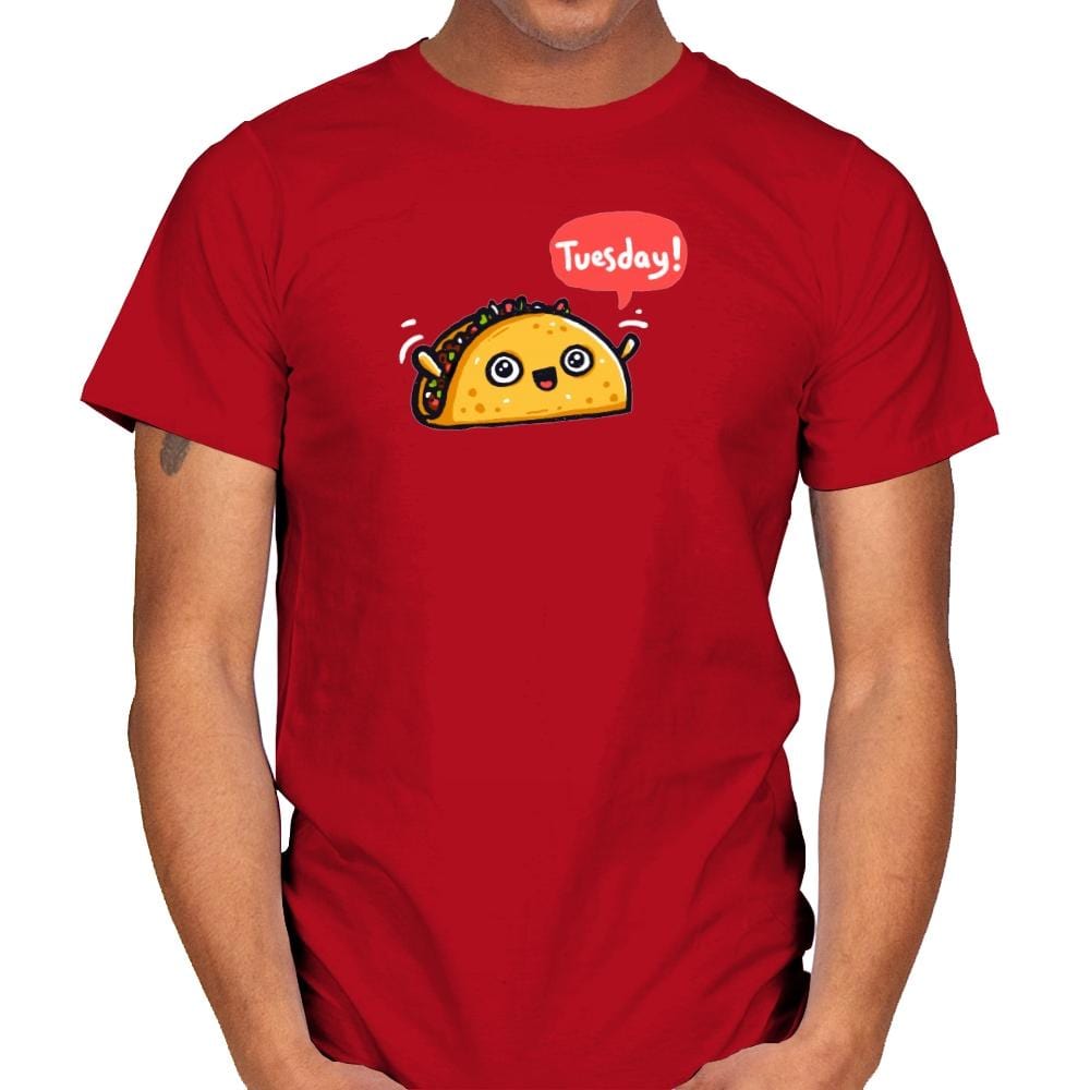 Tuesdays Are For Tacos - Mens T-Shirts RIPT Apparel Small / Red