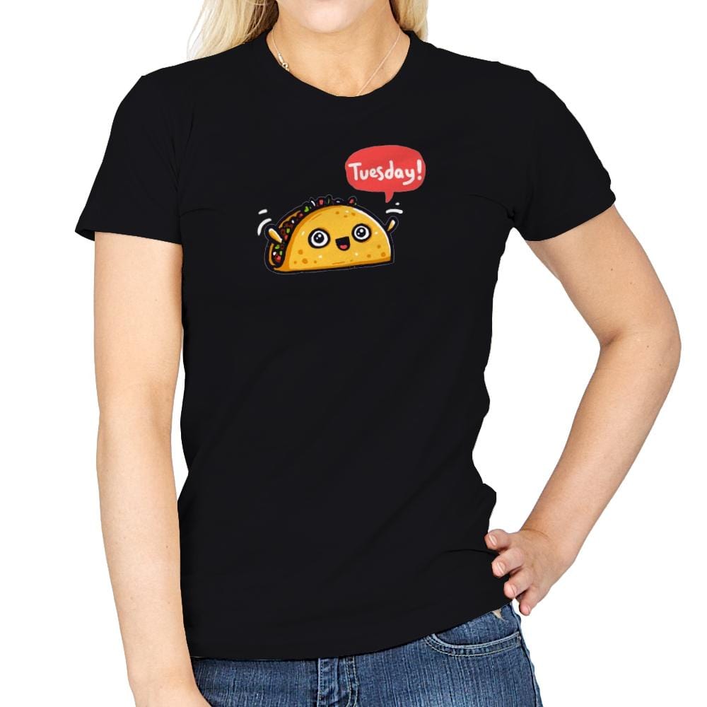 Tuesdays Are For Tacos - Womens T-Shirts RIPT Apparel Small / Black