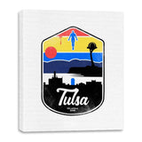 Tulsa - Canvas Wraps Canvas Wraps RIPT Apparel 16x20 / White