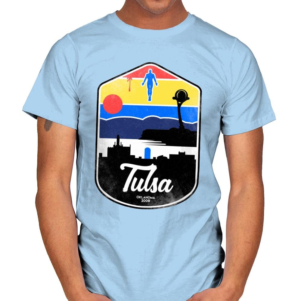 Tulsa - Mens T-Shirts RIPT Apparel Small / Light Blue