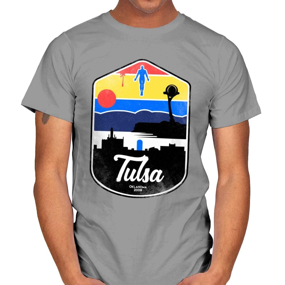 Tulsa - Mens T-Shirts RIPT Apparel Small / Sport Grey