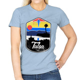Tulsa - Womens T-Shirts RIPT Apparel Small / Light Blue