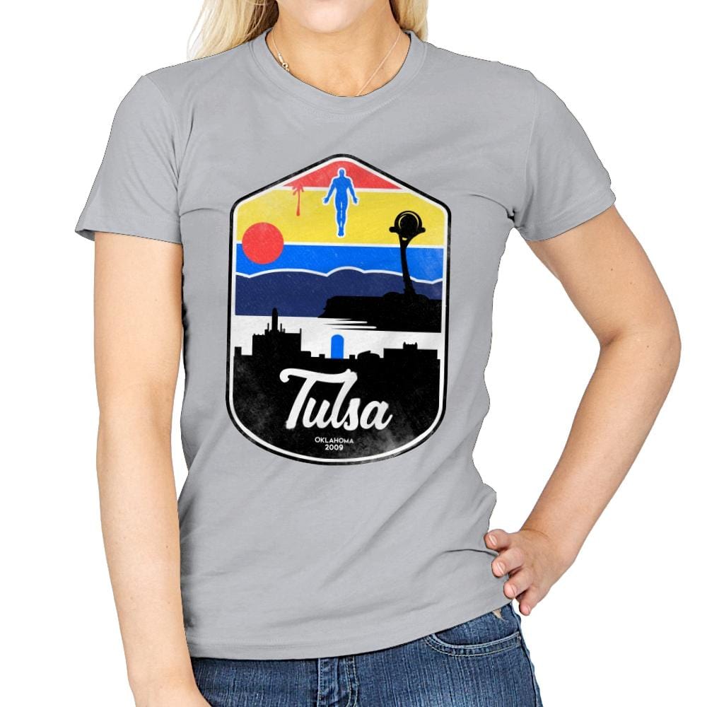 Tulsa - Womens T-Shirts RIPT Apparel Small / Sport Grey