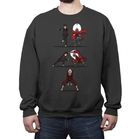 Turbo Fusion - Crew Neck Sweatshirt Crew Neck Sweatshirt RIPT Apparel Small / Charcoal