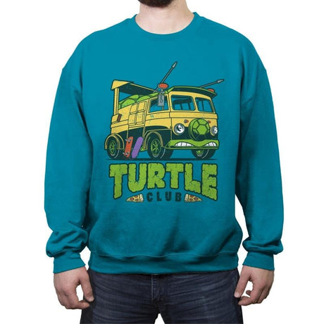 Turtle Club - Crew Neck Sweatshirt Crew Neck Sweatshirt RIPT Apparel Small / Antique Sapphire