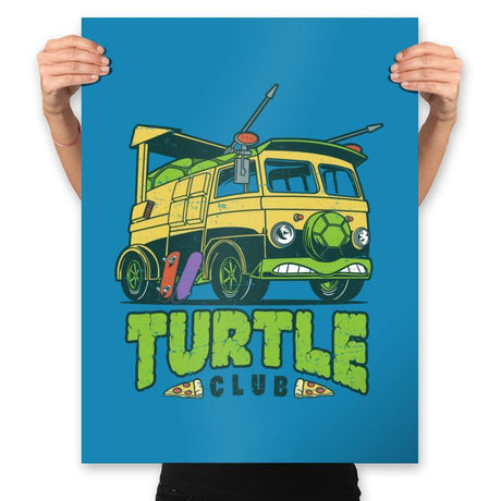 Turtle Club - Prints Posters RIPT Apparel 18x24 / Sapphire