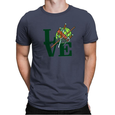 Turtle Love Exclusive - Mens Premium T-Shirts RIPT Apparel Small / Indigo