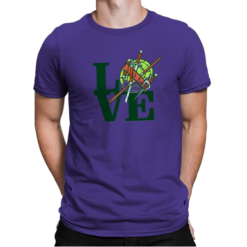 Turtle Love Exclusive - Mens Premium T-Shirts RIPT Apparel Small / Purple Rush