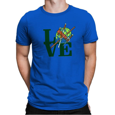 Turtle Love Exclusive - Mens Premium T-Shirts RIPT Apparel Small / Royal