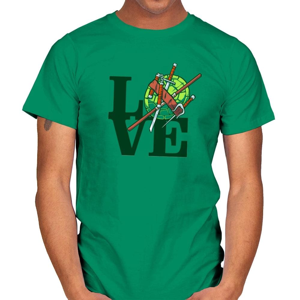 Turtle Love Exclusive - Mens T-Shirts RIPT Apparel Small / Kelly Green