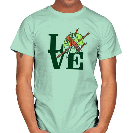 Turtle Love Exclusive - Mens T-Shirts RIPT Apparel Small / Mint Green