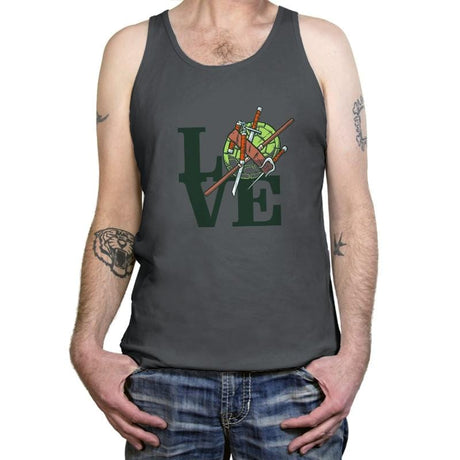 Turtle Love Exclusive - Tanktop Tanktop RIPT Apparel X-Small / Asphalt