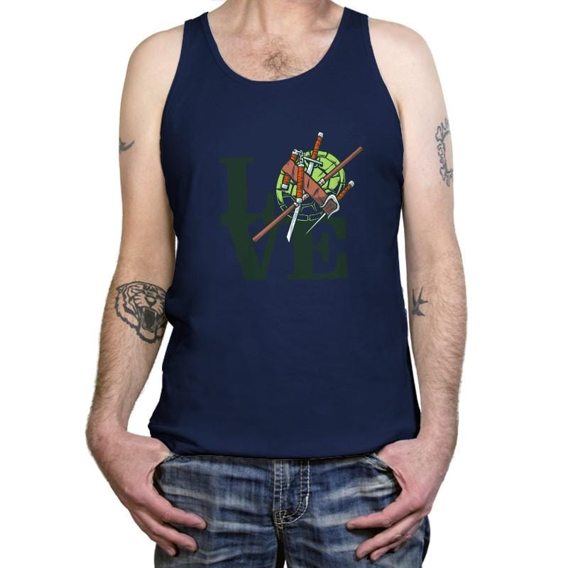 Turtle Love Exclusive - Tanktop Tanktop RIPT Apparel X-Small / Navy