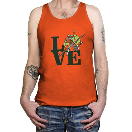 Turtle Love Exclusive - Tanktop Tanktop RIPT Apparel X-Small / Orange